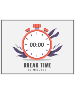 3 Minutes Animated Countdown Timer Free PPT Slide 1