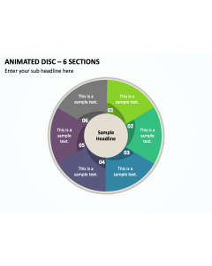 Animated Disc - 6 Sections PPT Thumbnail