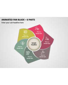 Animated Fan Blade - 6 Parts PPT Thumbnail