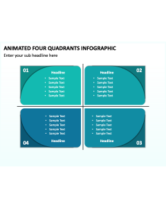 Animated Four Quadrants Infographic PPT Thumbnail