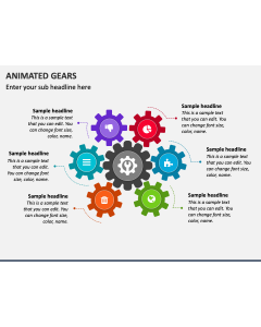 Animated Gears PPT Slide 1