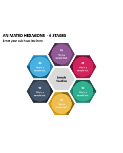 Animated Hexagons - 6 Stages PPT Thumbnail