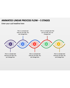 Animated Linear Process Flow - 5 Stages PPT Thumbnail