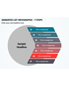 Animated List Infographic - 7 Steps PPT Thumbnail