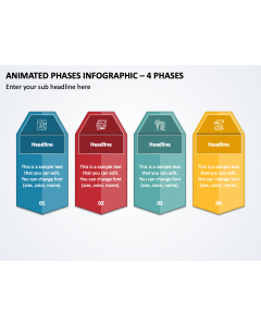 Animated Phases Infographic - 4 Phases PPT Thumbnail