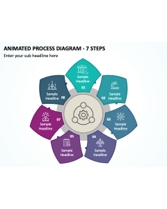 Animated Process Diagram - 7 Steps PPT Thumbnail