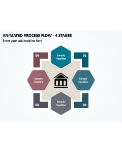 Animated Process Flow - 4 Stages PPT Thumbnail