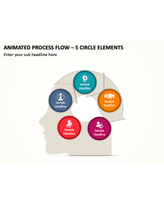 Animated Process Flow - 5 Circle Elements PPT Thumbnail