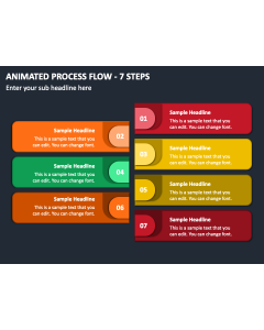 Animated Process Flow - 7 Steps PPT Thumbnail