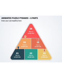Animated Puzzle Pyramid - 6 Parts PPT Thumbnail