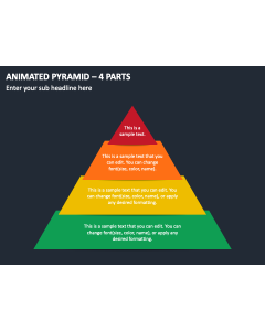 Animated Pyramid - 4 Parts PPT Thumbnail