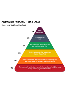 Animated Pyramid - Six Stages PPT Thumbnail