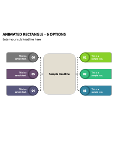 Animated Rectangle - 6 Options PPT Thumbnail