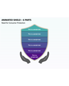 Animated Shield - 6 Parts PPT Thumbnail
