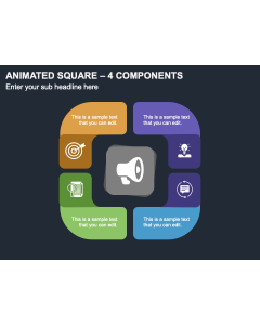 Animated Square - 4 Components PPT Thumbnail