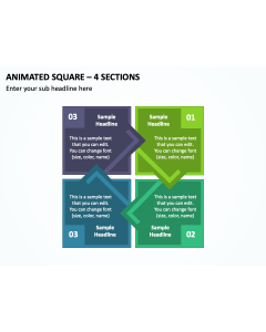 Animated Square - 4 Sections PPT Thumbnail
