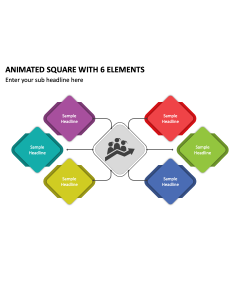 Animated Square with 6 Elements PPT Thumbnail