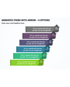 Animated Stairs with Arrow - 6 Options PPT Thumbnail