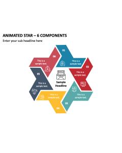 Animated Star - 6 Components PPT Thumbnail