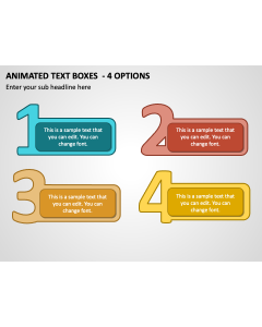 Animated Text Boxes - 4 Options PPT Thumbnail