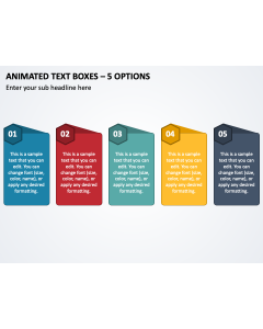 Animated Text Boxes - 5 Options PPT Thumbnail