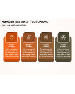 Animated Text Boxes - Four Options PPT Thumbnail