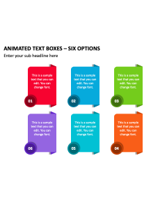 Animated Text Boxes - Six Options PPT Thumbnail