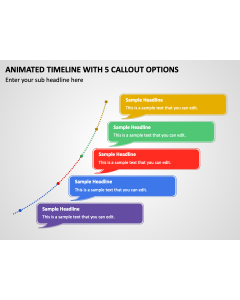 Animated Timeline with 5 Callout Options PPT Thumbnail