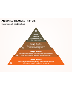 Animated Triangle - 4 Steps PPT Thumbnail