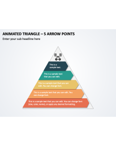 Animated Triangle - 5 Arrow Points PPT Thumbnail
