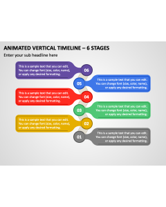 Animated Vertical Timeline - 6 Stages PPT Thumbnail