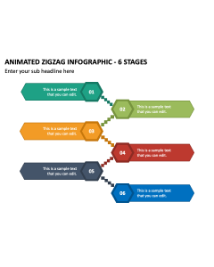 Animated Zigzag Infographic - 6 Stages PPT Thumbnail