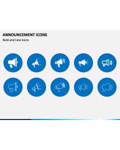 Announcement Icons PPT Slide 1
