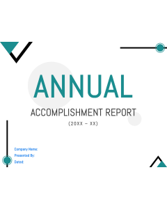 Annual Accomplishment Report PPT Slide 1