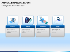 Annual financial report PPT slide 1