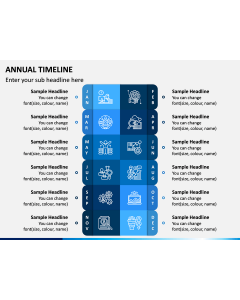 Annual Timeline PPT Slide 1