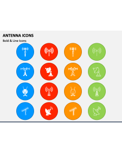 Antenna Icons PPT Slide 1