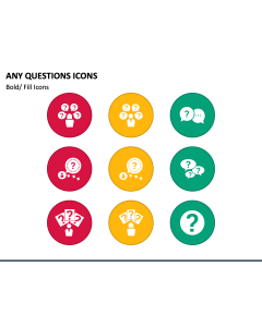 Any Questions Icons PPT Slide 1