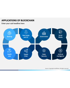 Applications of Blockchain PPT Slide 1