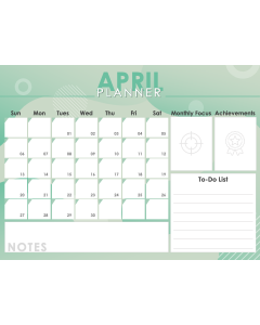 April Planner PPT Thumbnail