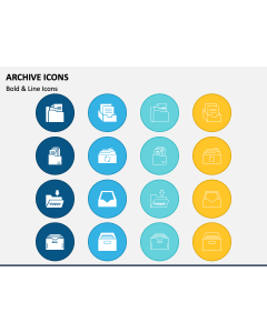Archive Icons PPT Slide 1