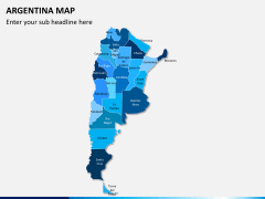 Argentina map PPT slide 1
