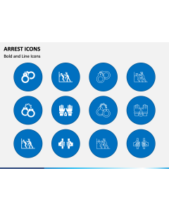 Arrest Icons PPT Slide 1