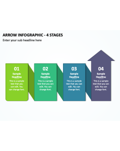 Arrow Infographic - 4 Stages PPT Thumbnail