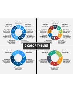 Arrow Ring Chart PPT Cover Slide