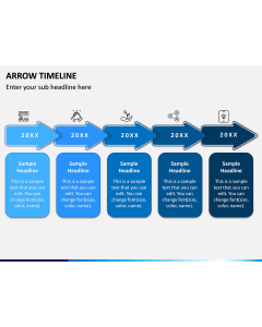 Arrow Timeline PPT Slide 1