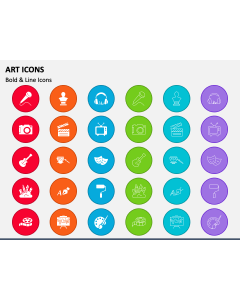 Art Icons PPT Slide 1