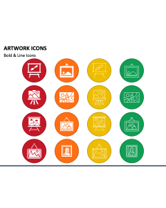 Artwork Icons PPT Slide 1