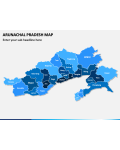 Arunachal Pradesh Map PPT Slide 2