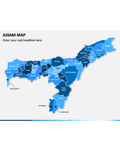 Assam Map PPT Slide 1
